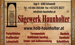 SÄGEWERK HAUNHOLTER Parkettboden Bretter Schalung Bauholz Terrassenholz Balkonholz Tirol