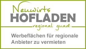 Werbeflächen für regionale Produkte bei uns im Geschäft