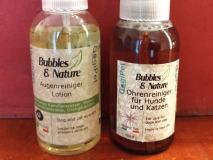 BUBBLES & NATURE Augenreinigung / Ohrenreinigung für Hunde und Katzen