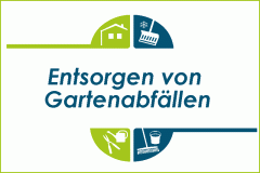 Entsorgung von Gartenabfällen gemäß den örtlichen Vorschriften.