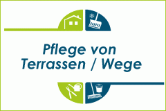 Pflege von Wegen und Terrassen