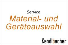 Wir helfen bei Materialauswahl & Geräteauswahl