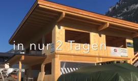 Holzhaus Bau in 2 Tagen