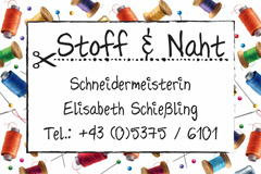Schneiderei Kössen - SCHNEIDEREI SCHIESSLING - Elisabeth Schießling Schneidermeisterin